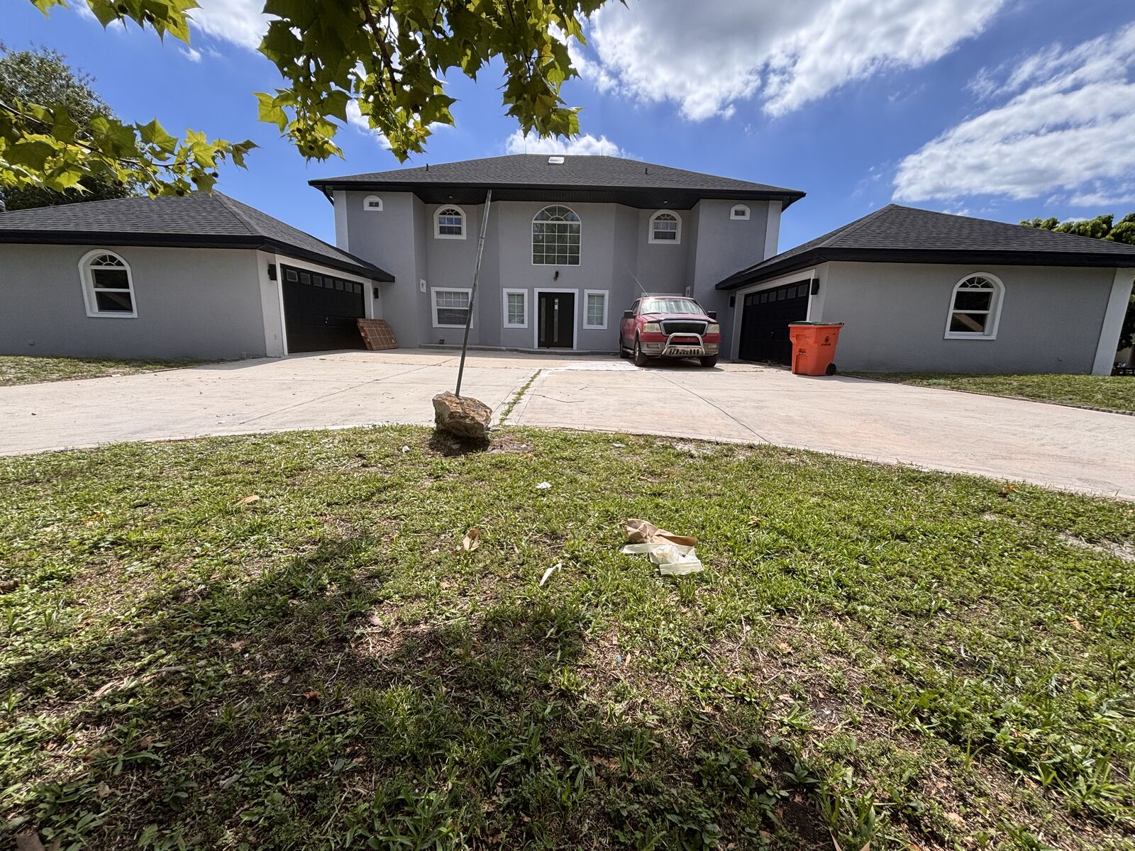 Large two-story home exterior